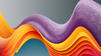 Vibrant Abstract Waves with Gradient Stripes