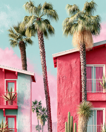 Vibrant California Retro Wall Art