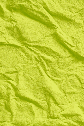 Vibrant Chartreuse Crumpled Paper Texture