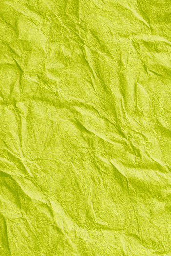 Vibrant Chartreuse Crumpled Paper Texture
