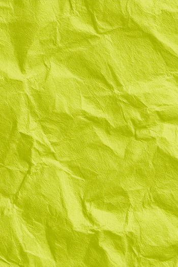 Vibrant Chartreuse Crumpled Paper Texture