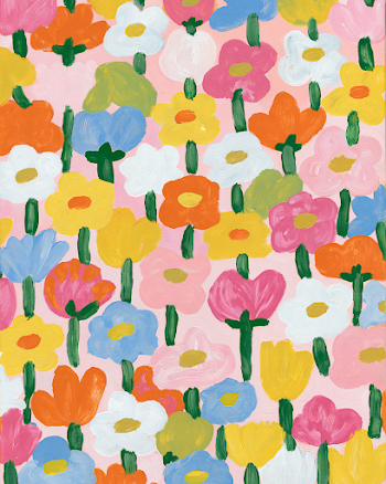 Vibrant Coastal Floral Pattern