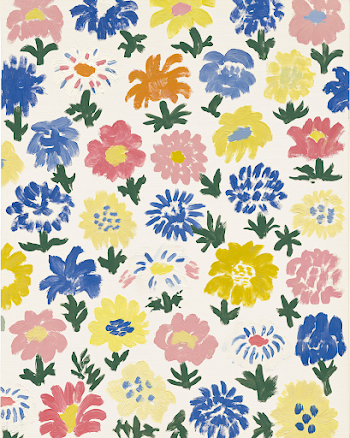 Vibrant Coastal Flower Pattern