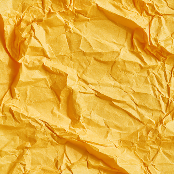 Vibrant Crumpled Yellow Paper Texture