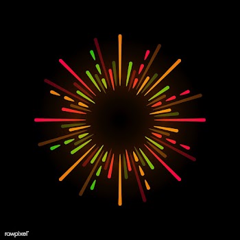 Vibrant firework explosion element vector | Free stock vector - 532845