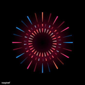 Vibrant firework explosion element vector | Free stock vector - 532859