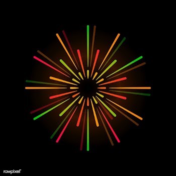 Vibrant firework explosion element vector | Free stock vector - 532872