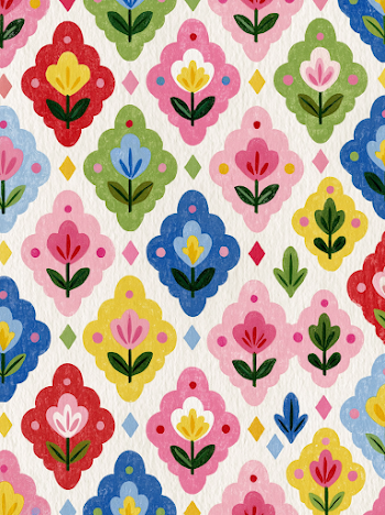 Vibrant Floral Geometric Patterns