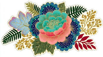 Vibrant Folk Art Botanical Bouquet