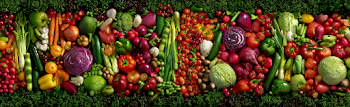 Vibrant Fresh Vegetable Display