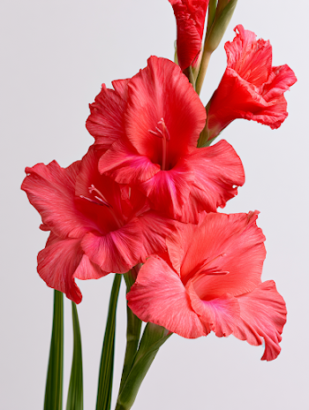 Vibrant Gladiolus Flower Head in Full Bloom