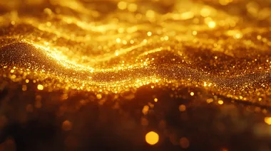 Vibrant Golden Glittering Surface Vibrant Golden Glittering Surface