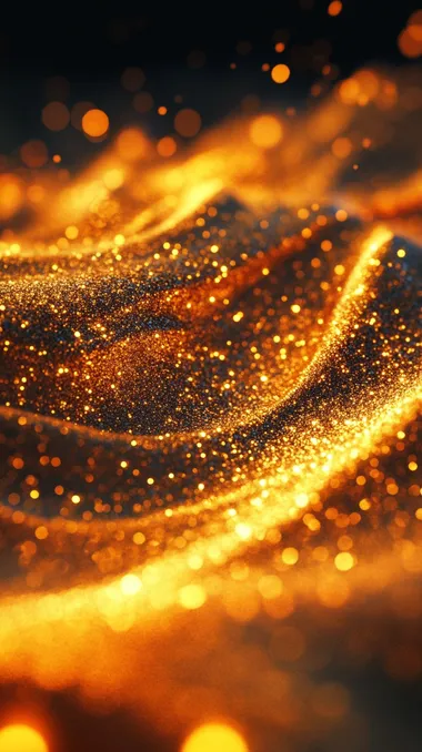 Vibrant Golden Glittering Texture Vibrant Golden Glittering Texture