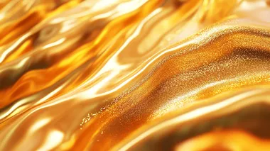 Vibrant Golden Texture with Glittering Surface Vibrant Golden Texture with Glittering Surface