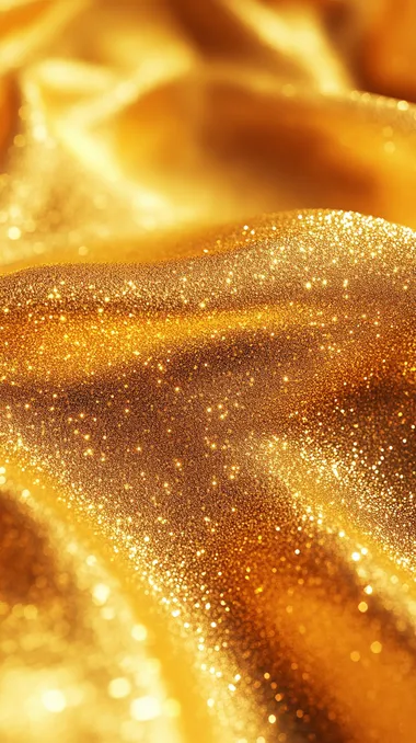 Vibrant Golden Texture with Glittering Surface Vibrant Golden Texture with Glittering Surface