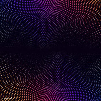 Vibrant halftone on black background vector | Free stock vector - 542533