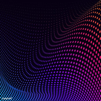 Vibrant halftone on black background vector | Free stock vector - 542580