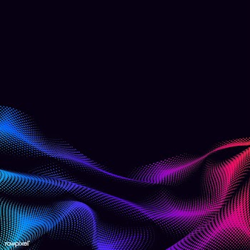 Vibrant halftone on black background vector | Free stock vector - 542597