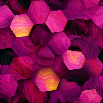 Vibrant Hexagonal Movement Background