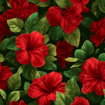 Vibrant Hibiscus Floral Background