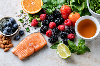 Vibrant Immunity-Boosting Food Flat Lay