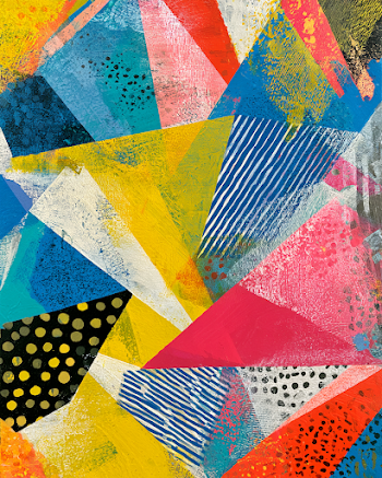 Vibrant Juneteenth Abstract Art