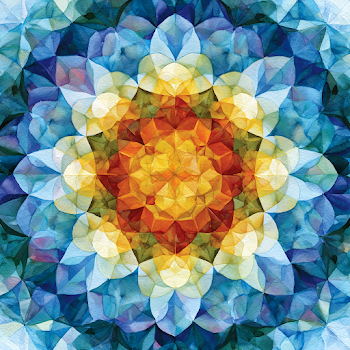 Vibrant Kaleidoscope Watercolor Abstract