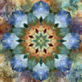 Vibrant Kaleidoscope Watercolor Pattern
