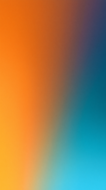 Vibrant Orange and Blue Gradient Wallpaper