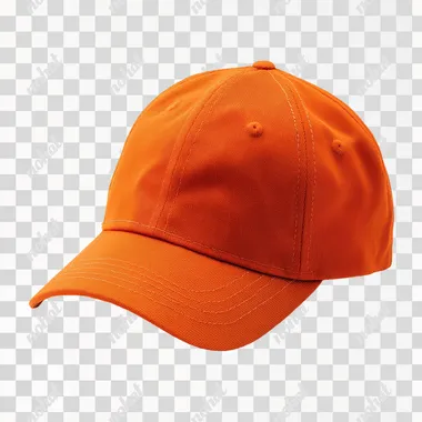 Vibrant Orange Cap: High-Resolution Commercial Showcase