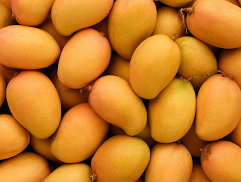 Vibrant Pile of Ripe Mangoes