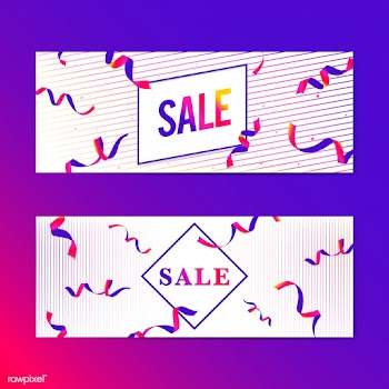 Vibrant pink sale sign vector set | Free stock vector - 535051