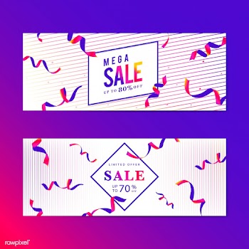 Vibrant pink sale sign vector set | Free stock vector - 535068