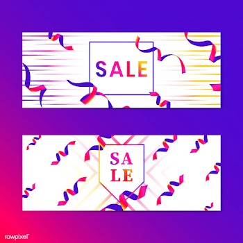 Vibrant pink sale sign vector set | Free stock vector - 535113