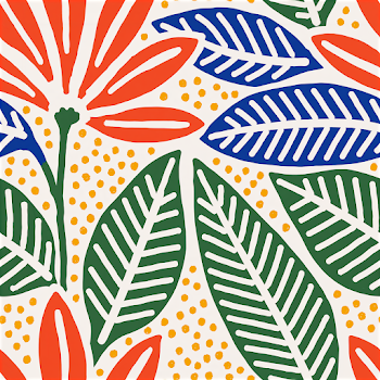 Vibrant Retro Floral Seamless Pattern