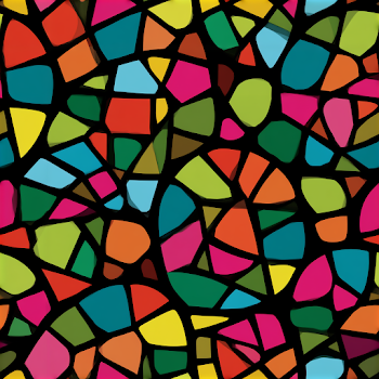 Vibrant Retro Mosaic Pattern