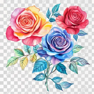 Vibrant Roses: A Touching Tribute for Your Card