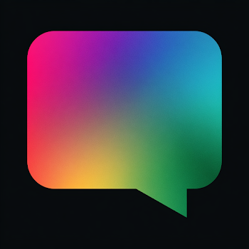 Vibrant Rounded Speech Bubble Icon