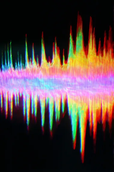 Vibrant Sound Waves Visualization Vibrant Sound Waves Visualization