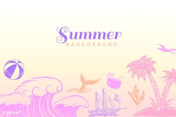 Vibrant summer background | Free stock vector - 580297