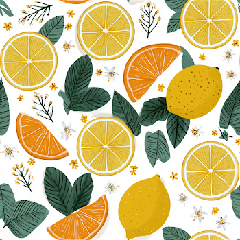 Vibrant Summer Citrus Pattern
