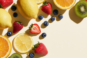 Vibrant Summer Fruit Flat Lay