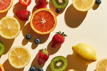 Vibrant Summer Fruit Flat Lay