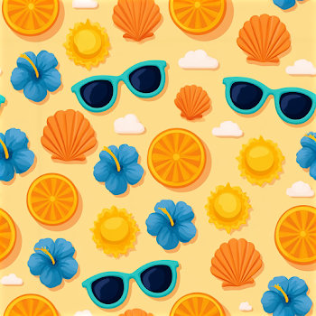 Vibrant Summer Vacation Pattern