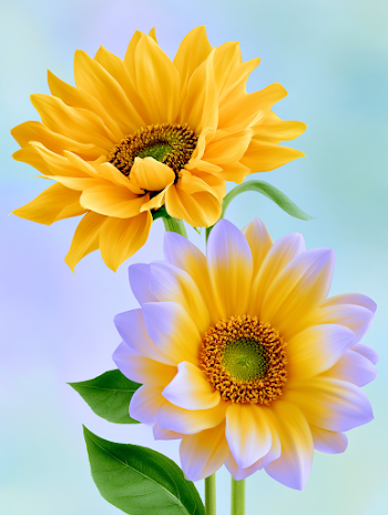 Vibrant Sunflowers on a Soft Background
