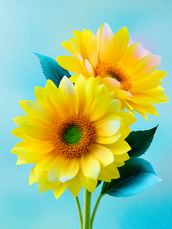 Vibrant Sunflowers on a Soft Background