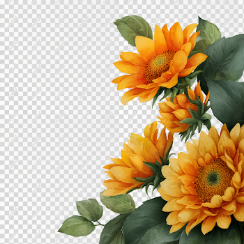 Vibrant Sunflowers Watercolor Painting