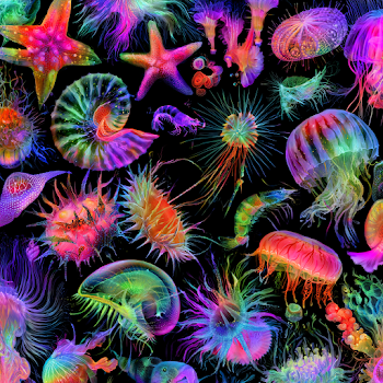 Vibrant Surreal Underwater Microcosm