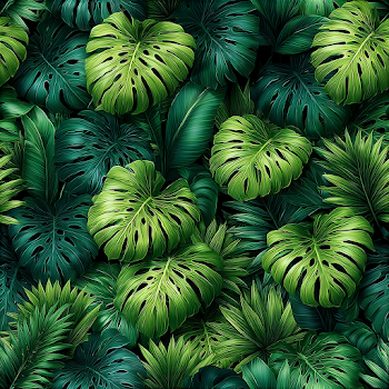 Vibrant Tropical Foliage Pattern