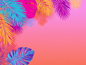 Vibrant Tropical Summer Background